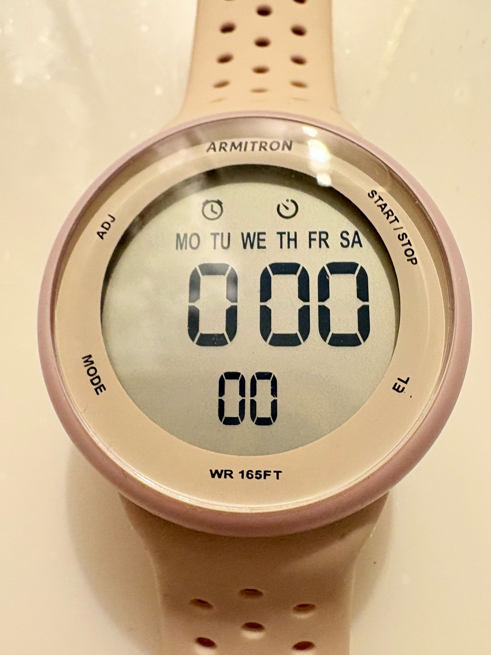 Armitron M1185A Digital
Quartz Sport 40mm Pink
Silicone Strap Day/Date 165FT WR